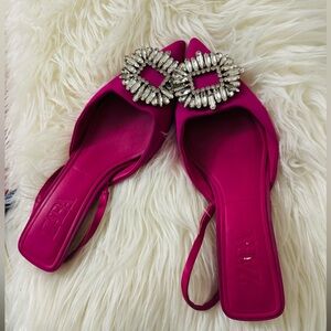 Zara Woman Shimmery Mid-heel